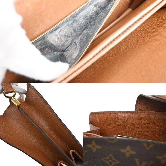 LOUIS VUITTON Courcelles Shoulder Bag Monogram Leather Brown M51375 86YH461 - Picture 13 of 16